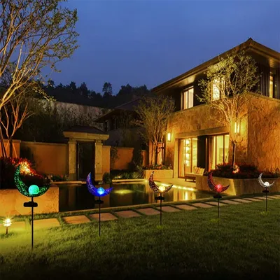 LED Solar Flame Light