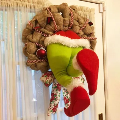 Christmas Thief Door hanging props
