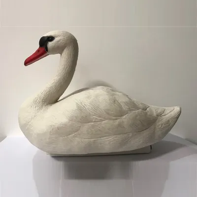 Garden Decoration Plastic White Swan