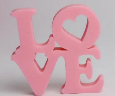 Love silicone mold wedding decoration fondant cake