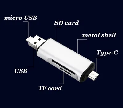 Multi-function OTG card reader