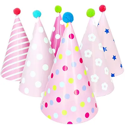 Colorful party hats