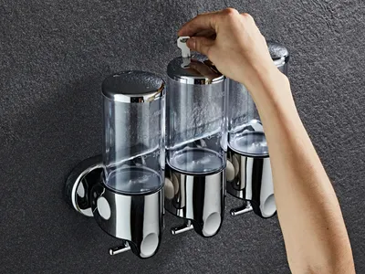 Hotel toilet wall-mounted soap dispenser