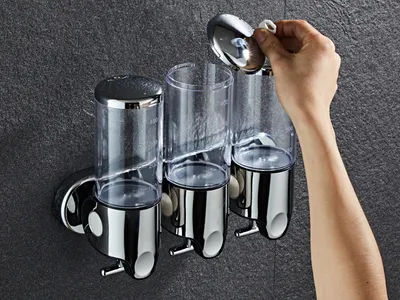 Hotel toilet wall-mounted soap dispenser