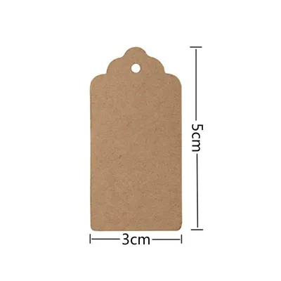 Brown kraft paper label 100 natural jute line DIY gift price tag luggage tag label