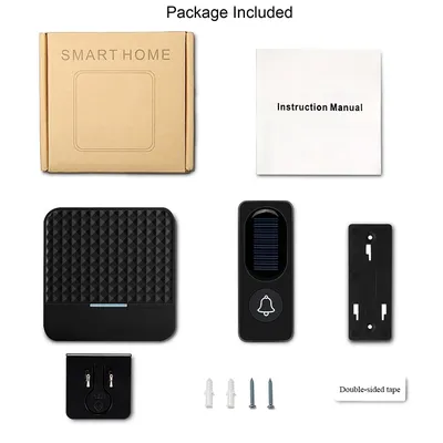 Solar-powered wireless doorbell