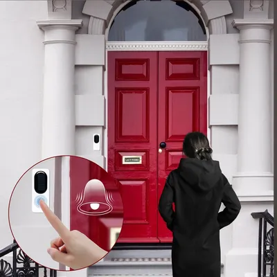 Solar-powered wireless doorbell