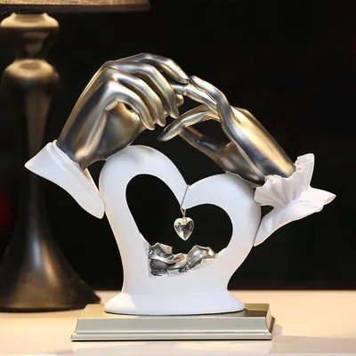 Hand Heart-shaped Crystal Figurines Home Decor Accessorie Decoration Crafts Figurines Miniatures Ornaments Wedding Gift R800