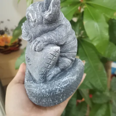 Dog Welcome Words Watch Dog Resin Crafts Decoration Courtyard Decoration Micro Landscape