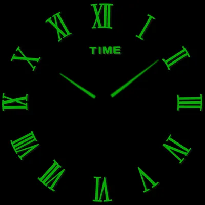 Luminous Wall Clock Creative DIY Home Decoration