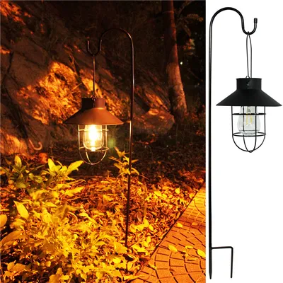 Solar Outdoor Hanging Lights Waterproof Courtyard Lantern