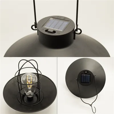 Solar Outdoor Hanging Lights Waterproof Courtyard Lantern