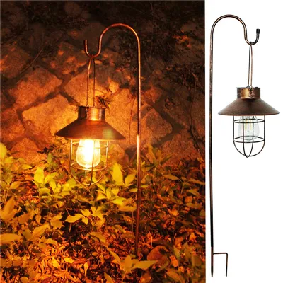 Solar Outdoor Hanging Lights Waterproof Courtyard Lantern