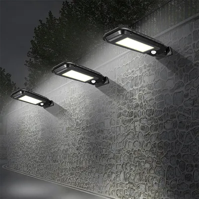 Solar lamp human body induction wall lamp