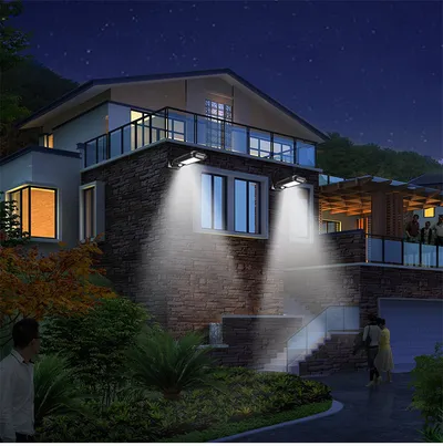 Solar lamp human body induction wall lamp