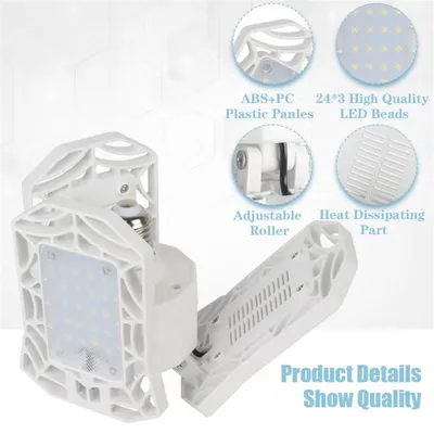 مصباح LED قابل للطي لمرآب السيارات