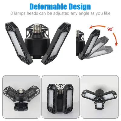 مصباح LED قابل للطي لمرآب السيارات