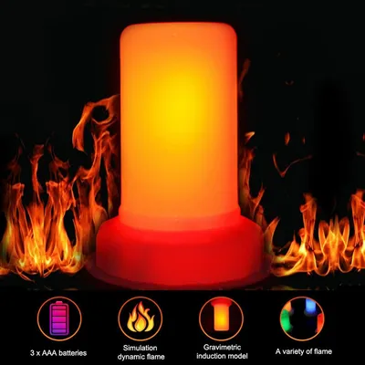 ضوء اللهب بتقنية LED