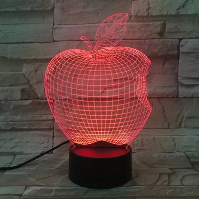 3D Fruit Colorful Night Light