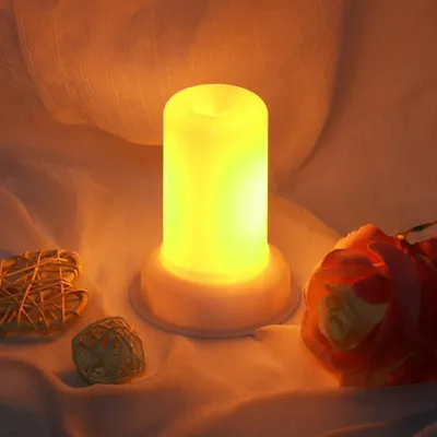 ضوء اللهب بتقنية LED