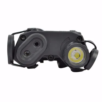 Full-featured LED white light + green laser indicator with IR lens