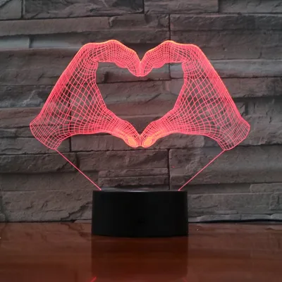 A variety of colorful LED night lights