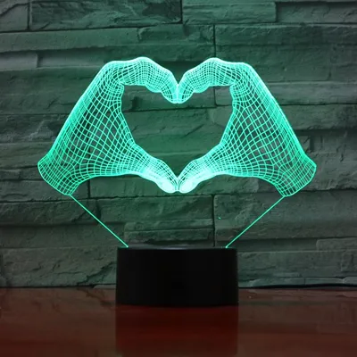 A variety of colorful LED night lights