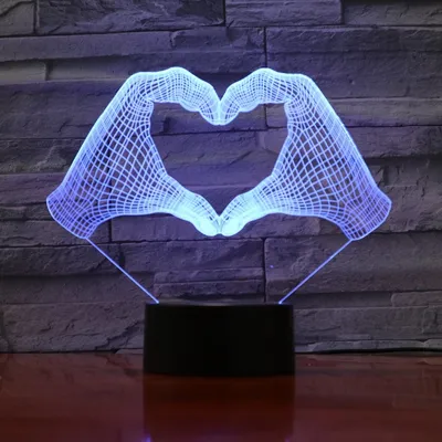 A variety of colorful LED night lights