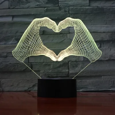 A variety of colorful LED night lights