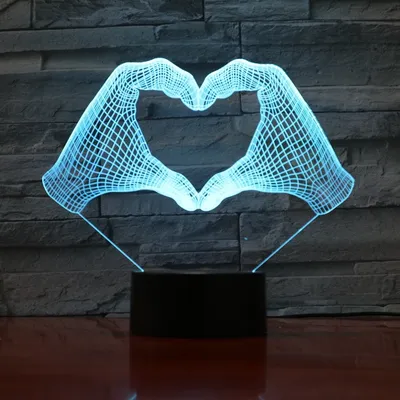 A variety of colorful LED night lights