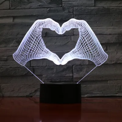 A variety of colorful LED night lights