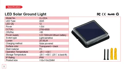 Solar outdoor garden light