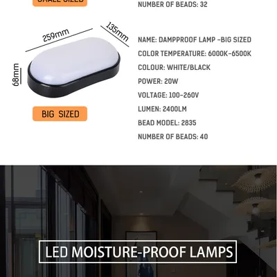 LED wall light moisture-proof porch light