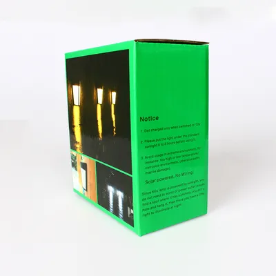 Solar wall lamp 6 LED outdoor waterproof light control decorative landscape lamp