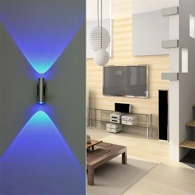 ضوء LED مزدوج الرأس على الحائط