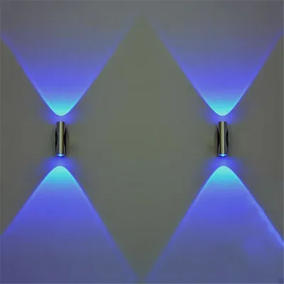 ضوء LED مزدوج الرأس على الحائط