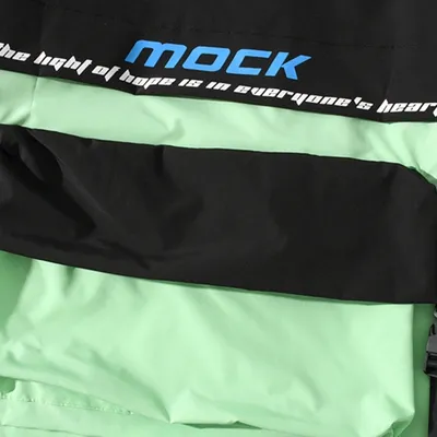 All-Match Multi-Pocket Tooling Tide Brand Color Matching Casual Hooded Jacket