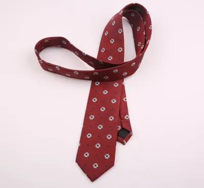 Men's Polyester Striped Flower Fashion Business Formal Tie