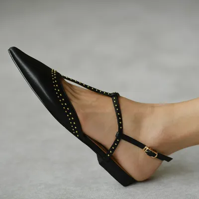 Pointed toe flat shoes