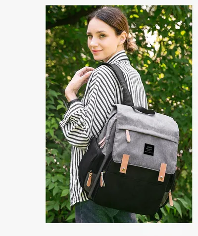 LAND Mommy Diaper Bags Landuo Mother Large Capacity Travel Nappy Backpacks with changing mat Convenient Baby Nursing Bags MPB86