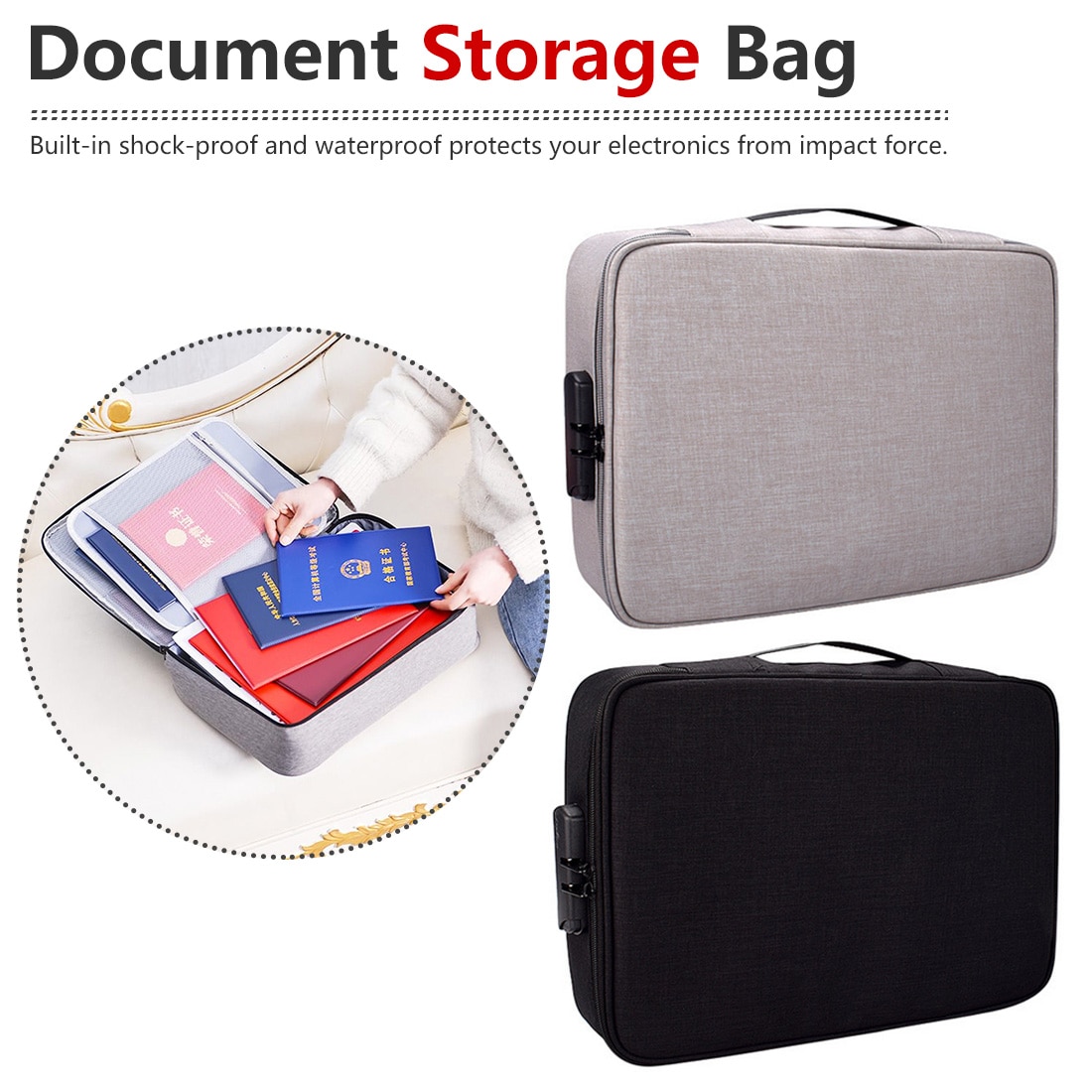 Multi-layer document storage bag
