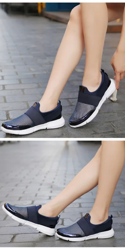 Breathable mesh casual women's shoes