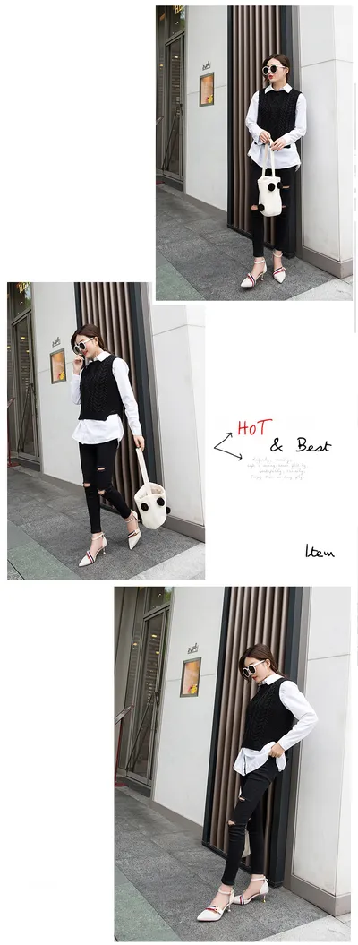 Fashionable casual street shot bag pointe shoes