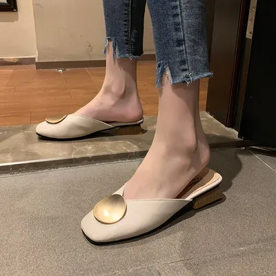 Low heel fashion high heels