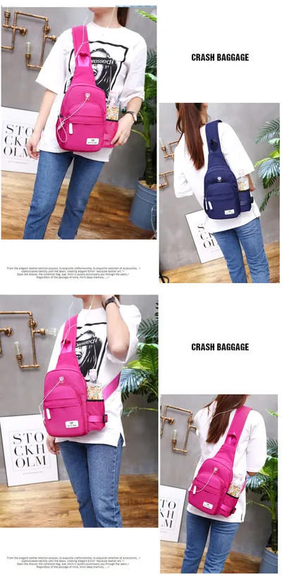 One-shoulder cross-body chest bag