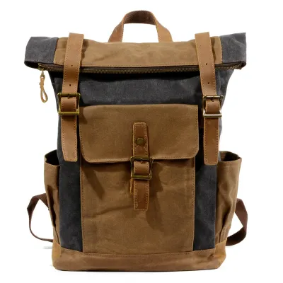 Large capacity waterproof canvas bag