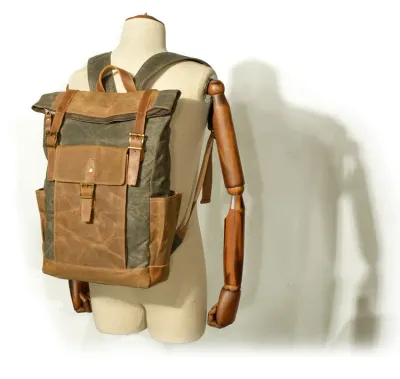 Large capacity waterproof canvas bag