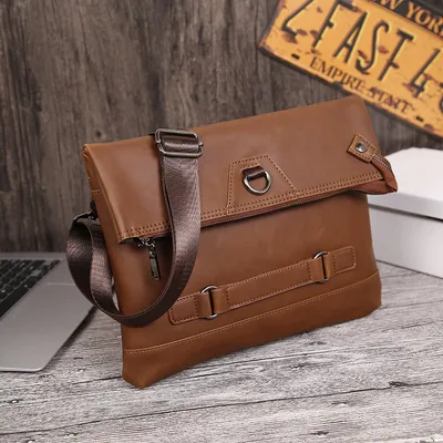 PU leather men clutch