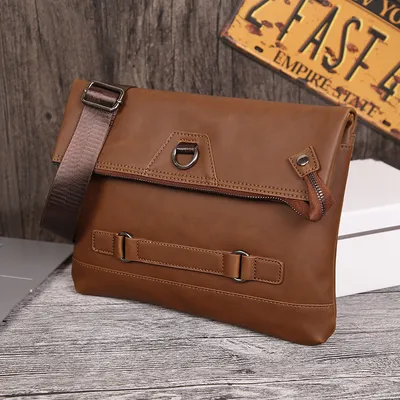 PU leather men clutch