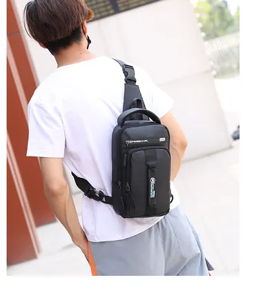 Men's outdoor waterproof diagonal bag